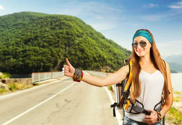 Traveler woman — Stock Photo, Image