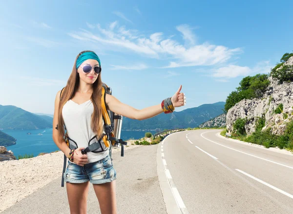 Traveler woman — Stock Photo, Image