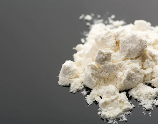 Cocaine on grey — Stock Photo, Image