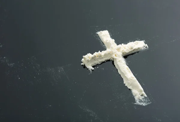 Cocaine cross — Stock Photo, Image