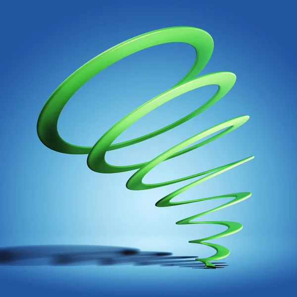 Green spiral — Stock Photo, Image