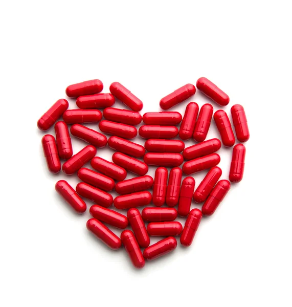 Pastillas en forma de corazón — Foto de Stock