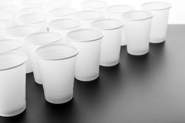 Plastic drinking glasses — Stock Photo, Image