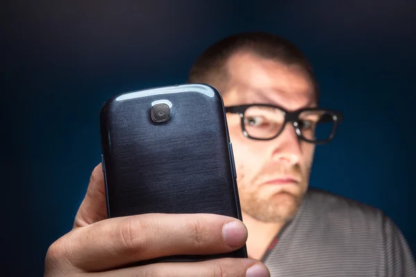 Man with mobile — Stock Photo, Image