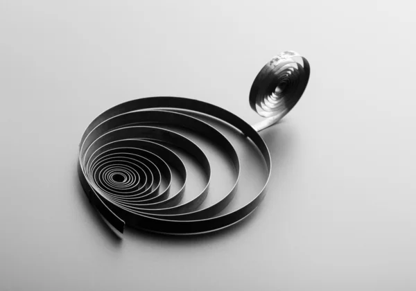 Two metallic spirals — Stock Photo, Image