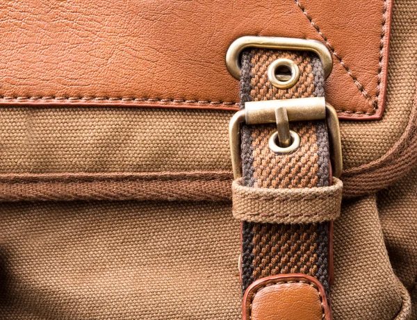 Brown backpack buckle — Stock Photo, Image