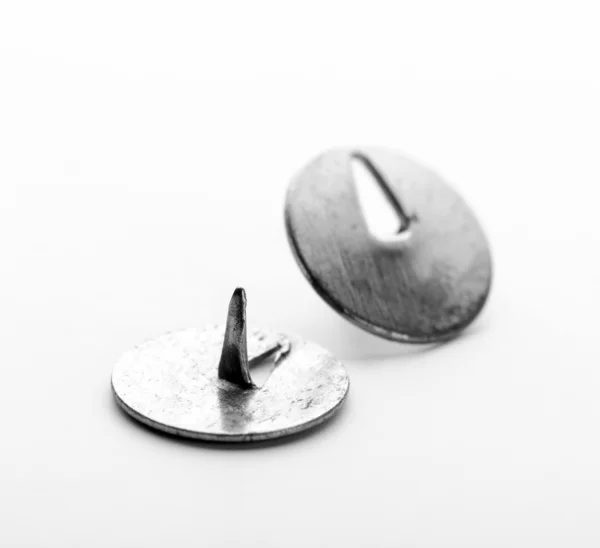 Drawing pins isolated on white — Stock Photo, Image