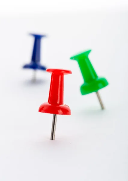 Push-pins isolated — Stock Photo, Image