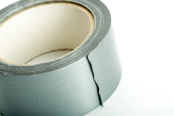 Roll of silver adhesive tape — Stock Photo, Image