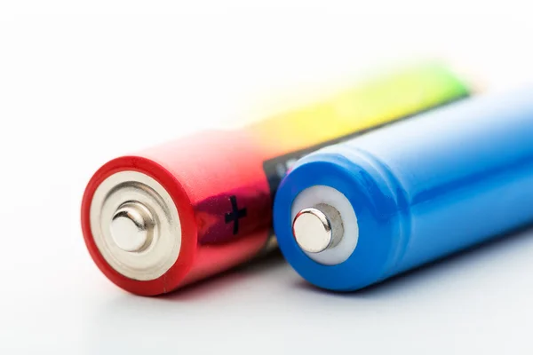 Two colourfull batteries — Stock Photo, Image