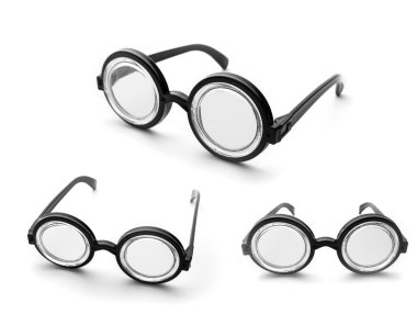 Set of nerd glasses clipart