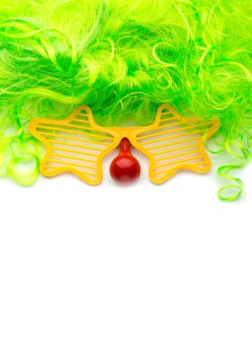 Clown face from objects clipart