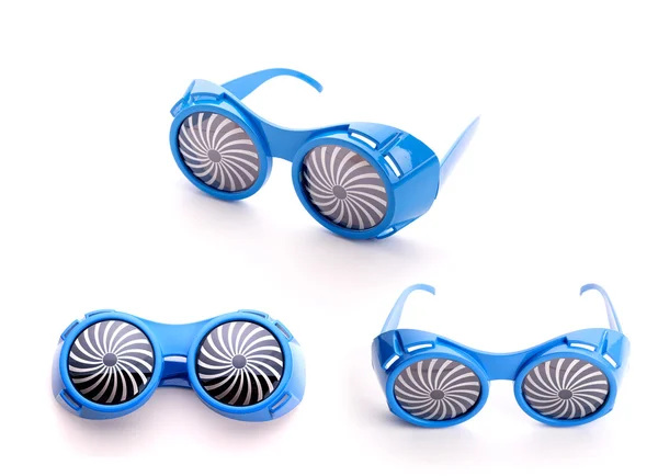 Óculos azuis para festa — Fotografia de Stock