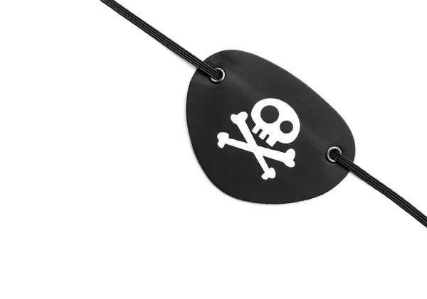 Pirate eyepatch on white — Stock Photo, Image