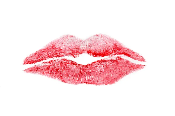 Hermosos labios rojos — Foto de Stock