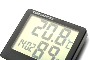 Electronic thermometer isolated clipart