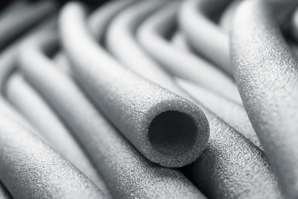 Insulation for pipes closeup — Stock Photo, Image