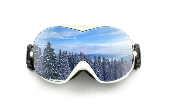 Ski glasses isolated on white — Stock Photo, Image