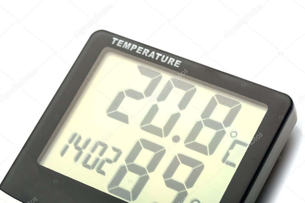 Electronic thermometer isolated
