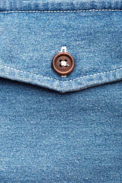 Jeans pocket with button — Stock Photo, Image