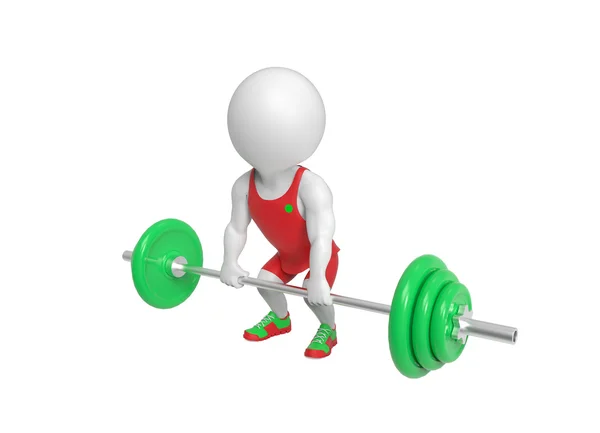 Little weight-lifter — Stock Photo, Image