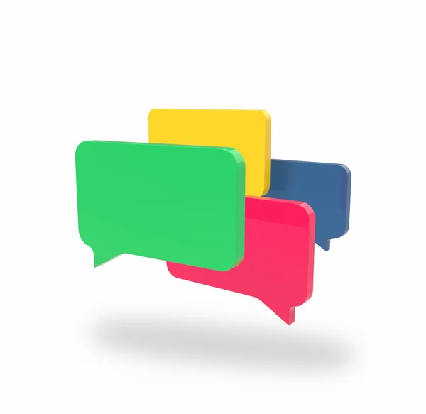 Four chat boxes — Stock Photo, Image