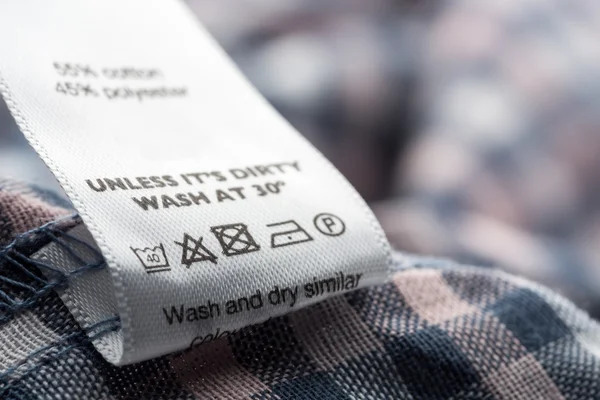 Cloth label in Closeup — Stock Photo, Image