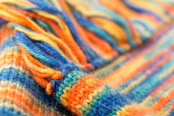 Knitted multicolored texture — Stock Photo, Image
