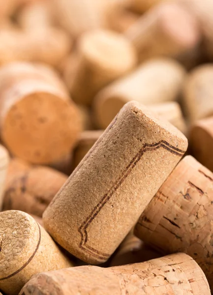 Closeup of wine corks heap — Stock Photo, Image