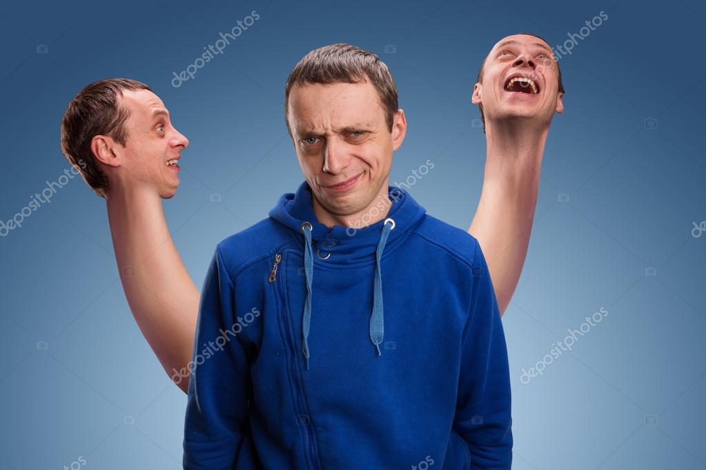 Man with three heads Stock Photo by ©Nomadsoul1 65669283