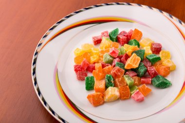 Succade yığın plaka üzerinde