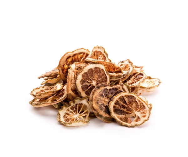 Pile of dried lime slices — Stock Photo, Image