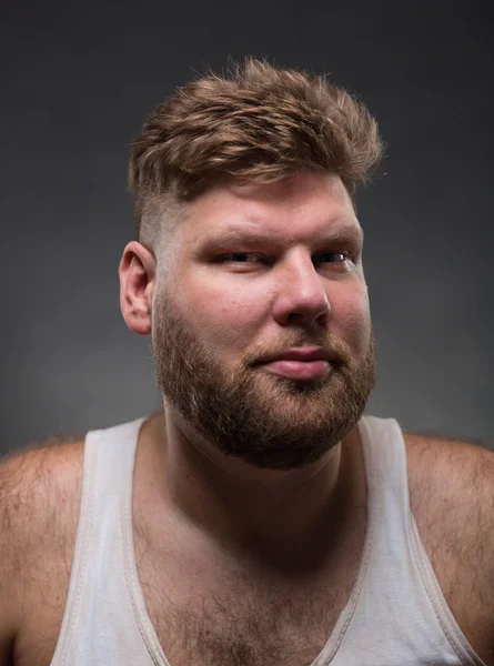 Homem Hipster com barba — Fotografia de Stock