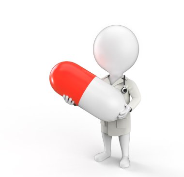 Doktor kişi hap ile