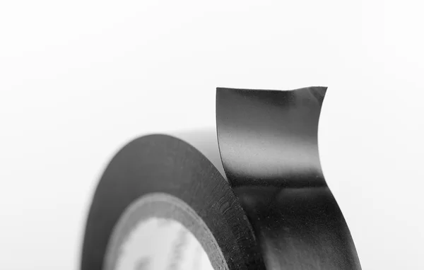 Black industrial tape — Stock Photo, Image