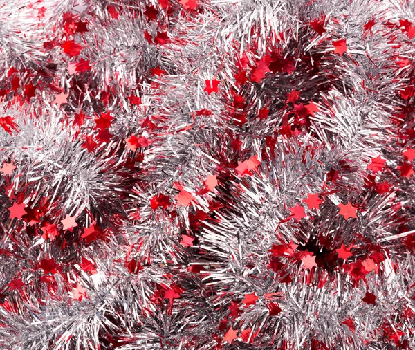 赤いクリスマス ストリーマー — ストック写真