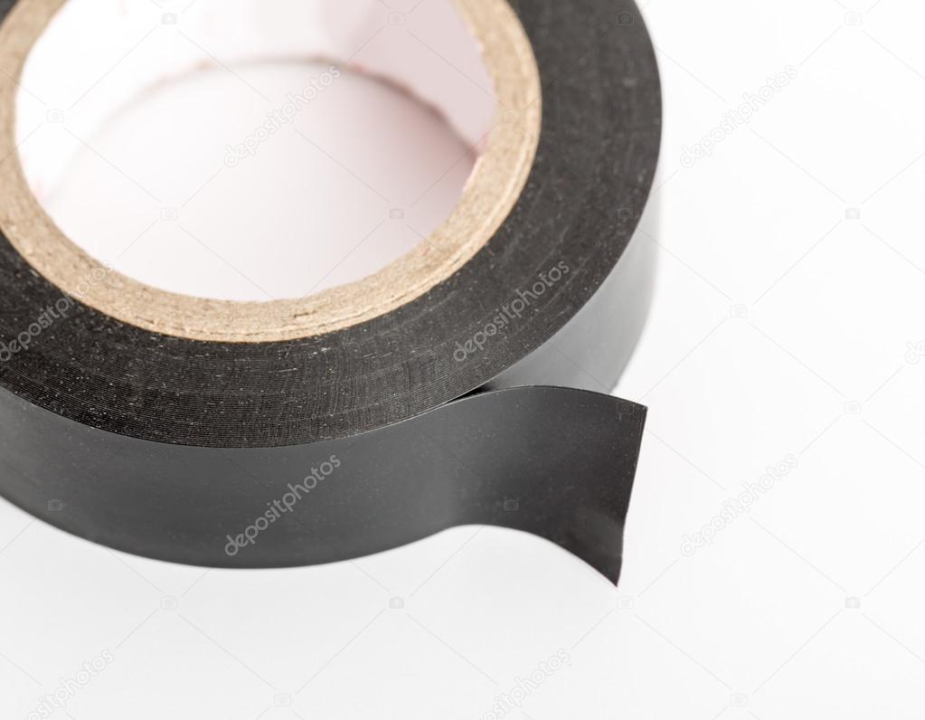 Black industrial tape