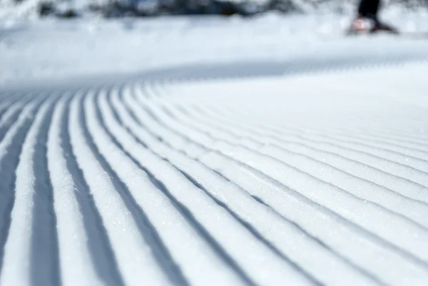 Prepared ski slope — Stock Photo, Image