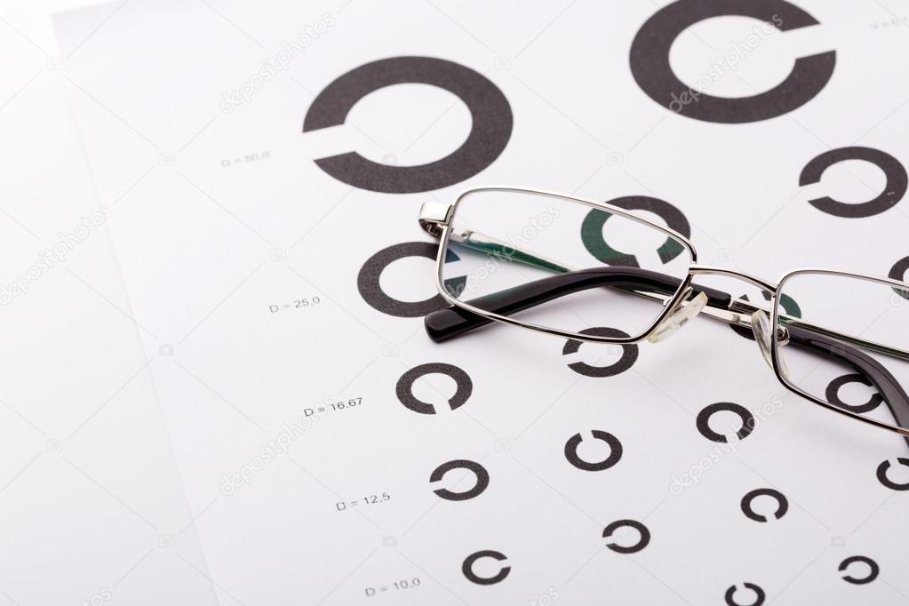 Eye examination chart