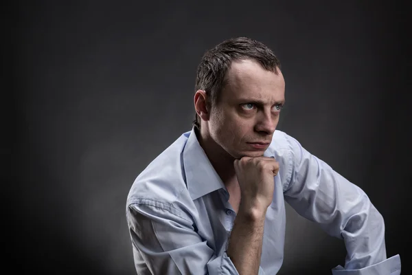 Serious man thinking — Stock Photo, Image