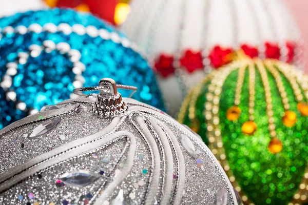 Renkli Noel topları — Stok fotoğraf