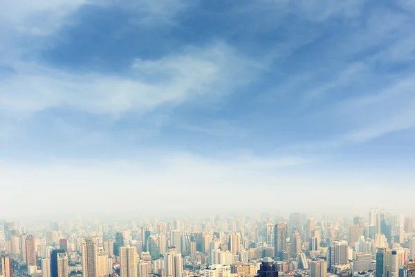 Vista do centro da cidade — Fotografia de Stock