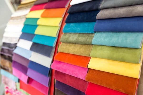 Muestras coloridas tejidos — Foto de Stock