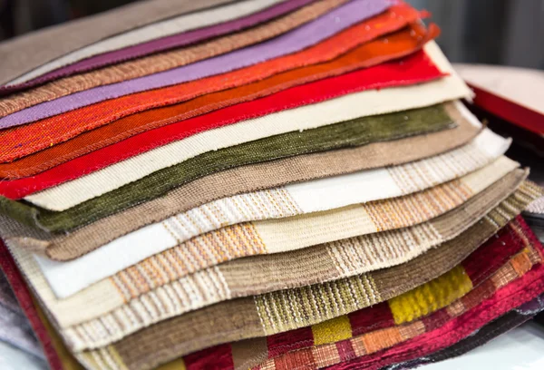 Various  Examples of fabric — Stock Photo, Image