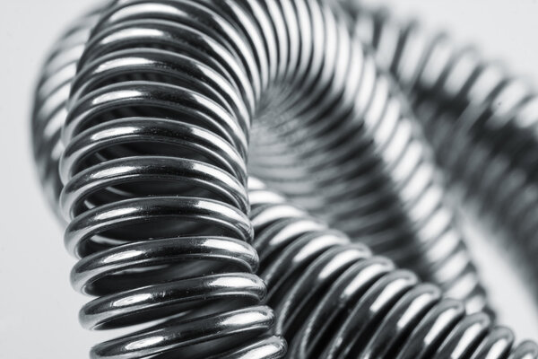 coiled metal springs