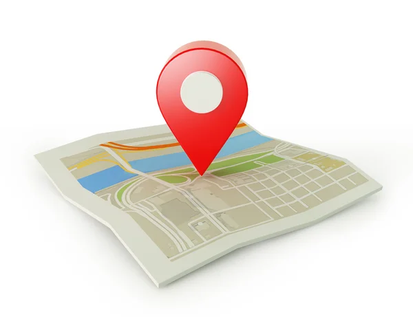Red map pointer — Stock Photo, Image