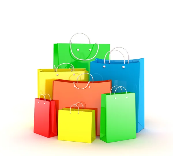 Shopping bag multicolore — Foto Stock