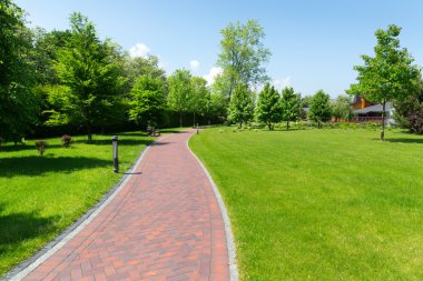sokakta park bahar