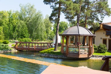 Park ahşap yazlık ile