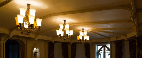 Three modern chandeliers — Stock Photo, Image